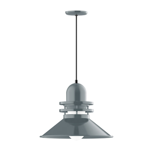 Atomic 18" pendant in Slate Gray | Montclair Light Works