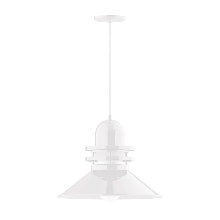 Atomic 18" Pendant Light in White