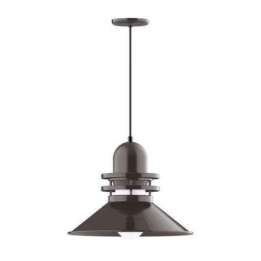 Atomic 18" pendant in Architectural Bronze | Montclair Light Works