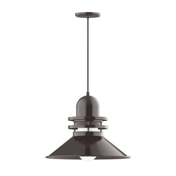 Atomic 18" LED Pendant Light in Architectural Bronze