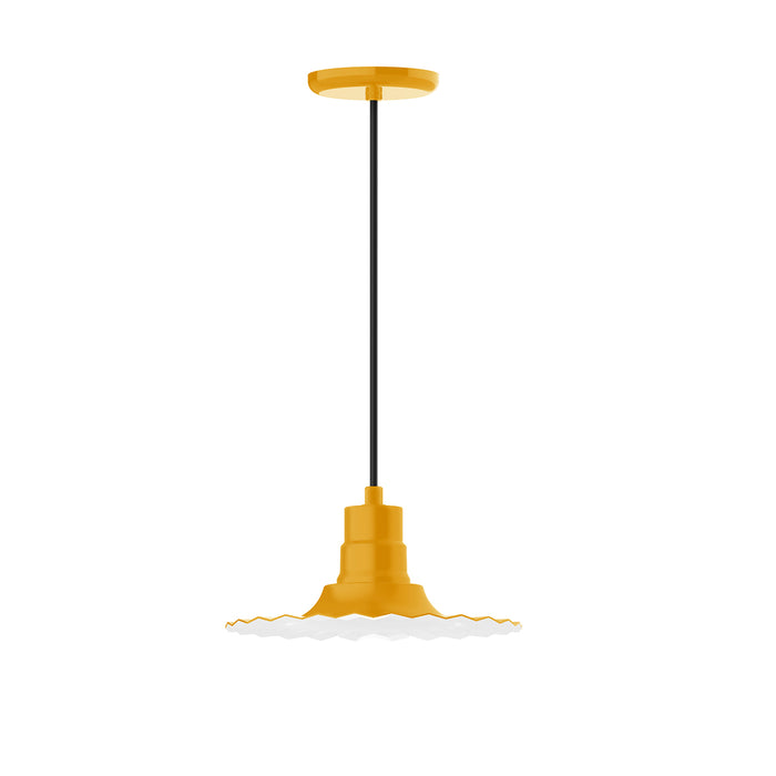 Radial 12" pendant in Bright Yellow | Montclair Light Works