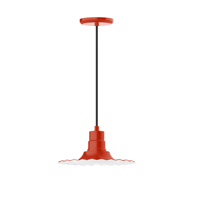 Radial 12" pendant in Vermillion | Montclair Light Works