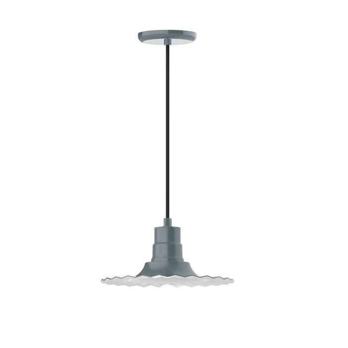 Radial 12" pendant in Slate Gray