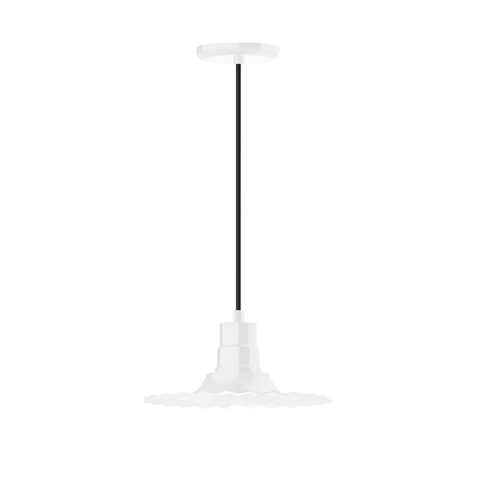 Radial 12" pendant in White