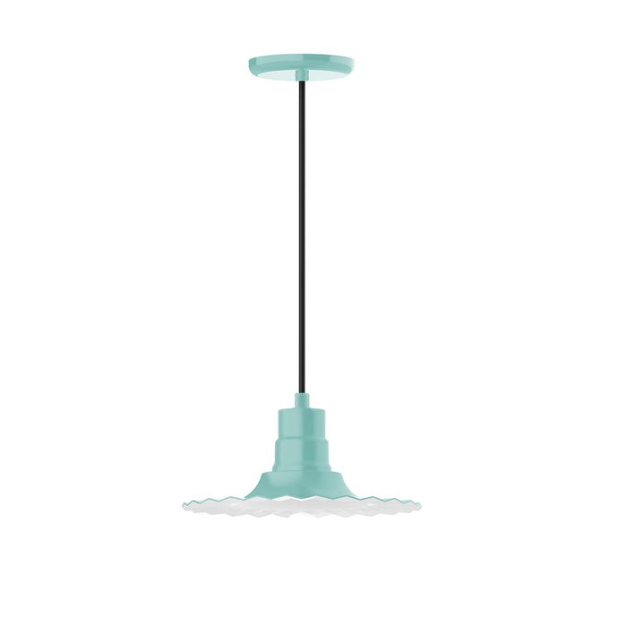 Radial 12" pendant in Sea Green