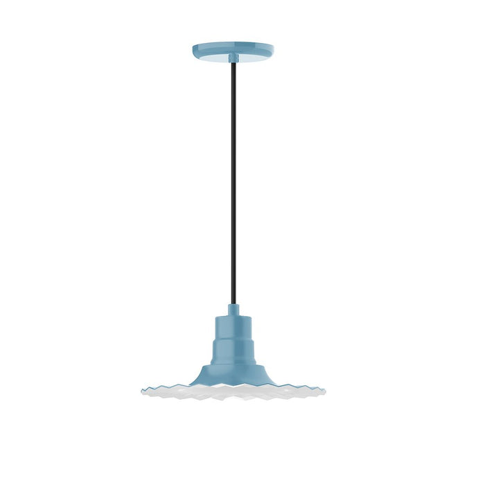 Radial 12" pendant in Light Blue
