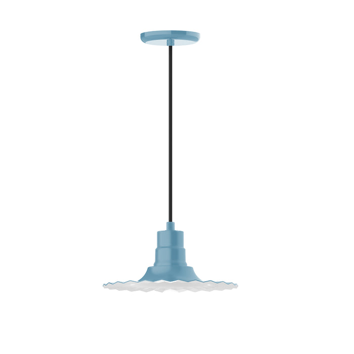 Radial 12" pendant in Light Blue | Montclair Light Works