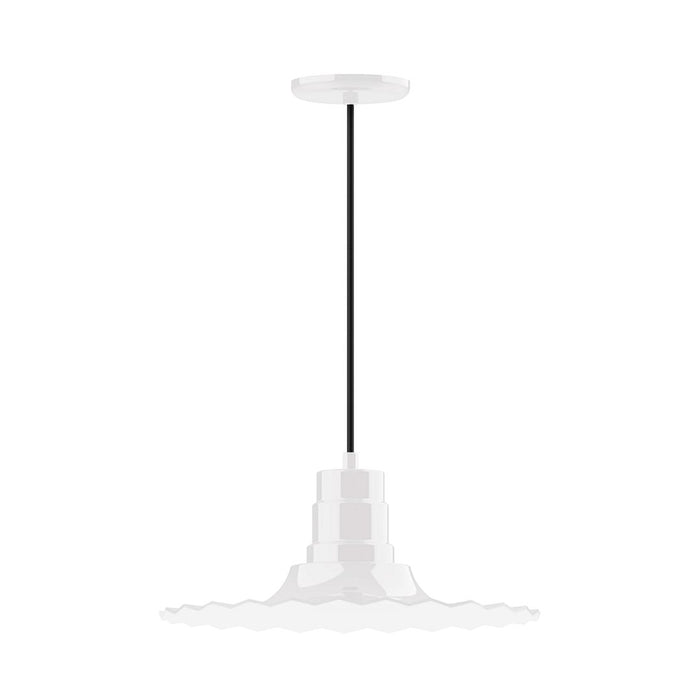 Radial 16" pendant in White