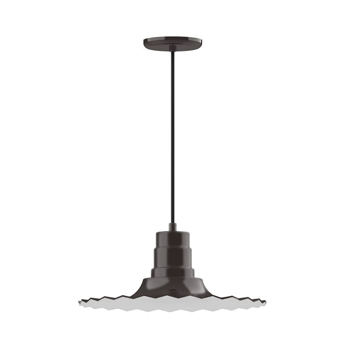 Radial 16" pendant in Architectural Bronze