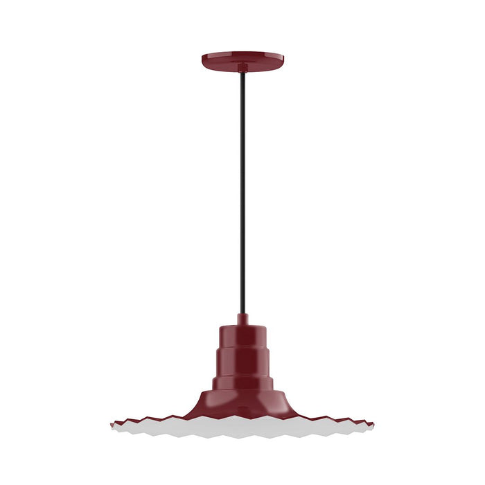 Radial 16" pendant in Barn Red