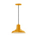 Warehouse 12" LED Pendant in Bright Yellow | Montclair Light Works