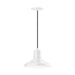 Warehouse 12" LED Pendant in White | Montclair Light Works