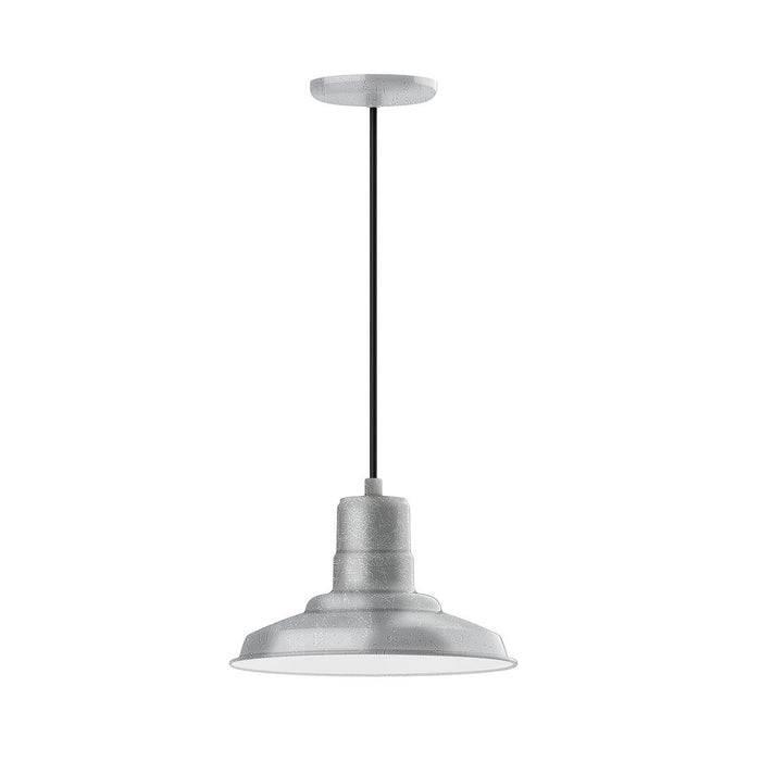 Warehouse 12" pendant in Painted Galvanized