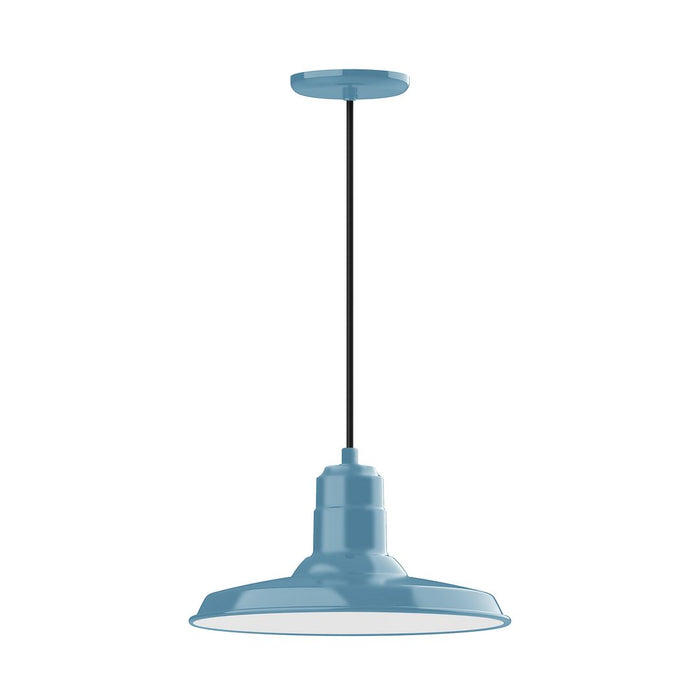 Warehouse 14" pendant in Light Blue