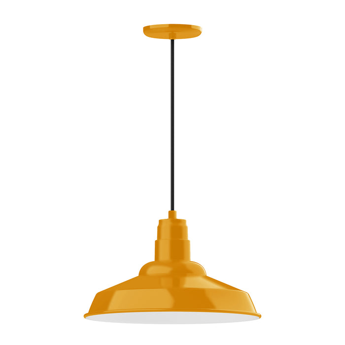 Warehouse 16" pendant in Bright Yellow | Montclair Light Works