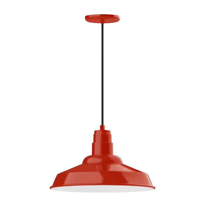 Warehouse 16" pendant in Vermillion | Montclair Light Works