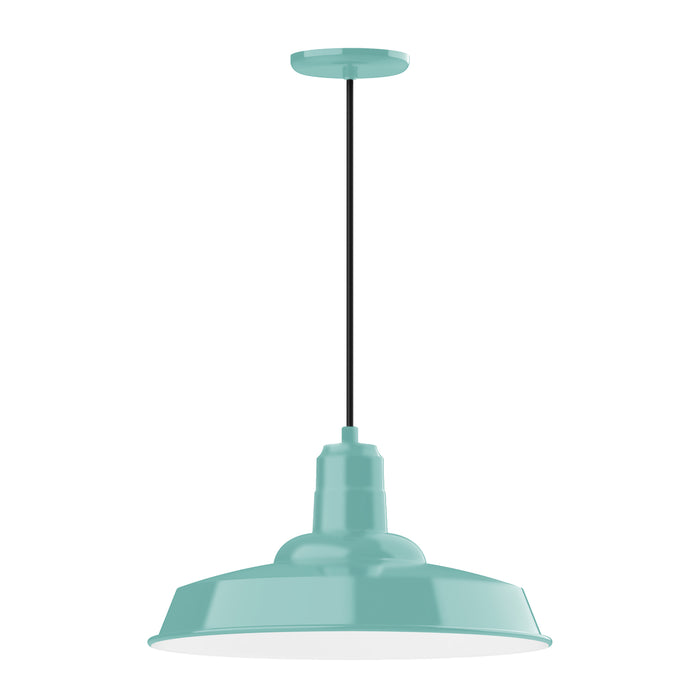 Warehouse 18" pendant in Sea Green | Montclair Light Works