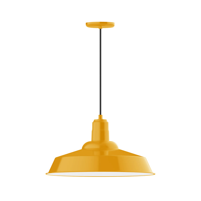 Warehouse 20" pendant in Bright Yellow | Montclair Light Works