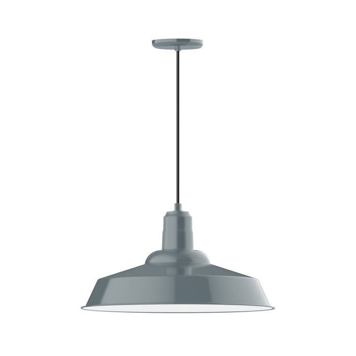 Warehouse 20" pendant in Slate Gray | Montclair Light Works