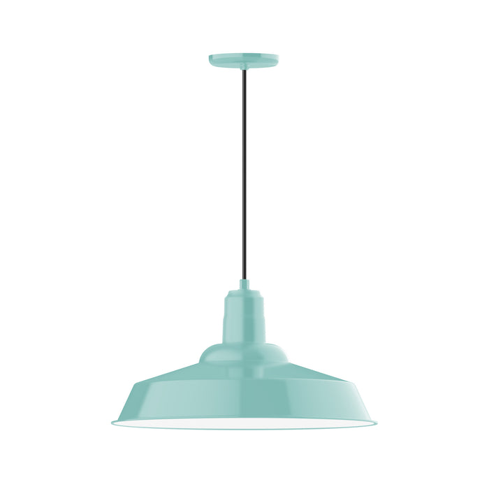 Warehouse 20" pendant in Sea Green | Montclair Light Works