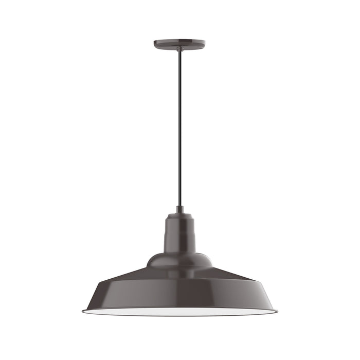 Warehouse 20" pendant in Architectural Bronze | Montclair Light Works