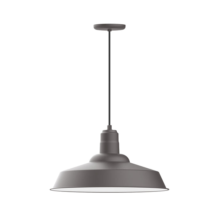 Warehouse 20" pendant in Bronze Matte | Montclair Light Works