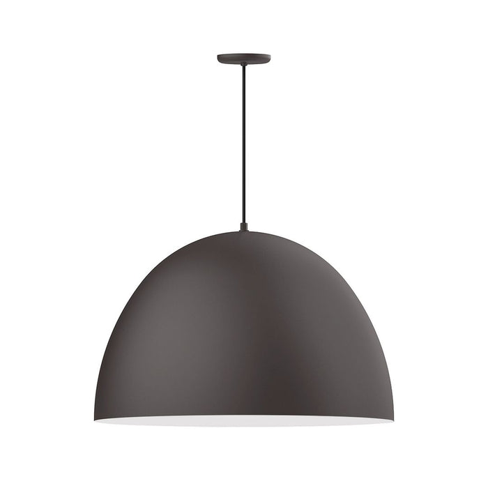 Xl Choices Deep Dome 30" LED Pendant Light in Bronze Matte with White Interior