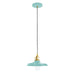 Uno Pendant in Sea Green with Brushed Brass | Montclair Light Works