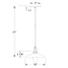 Uno Pendant in Architectural Bronze with Brushed Nickel Line Drawing