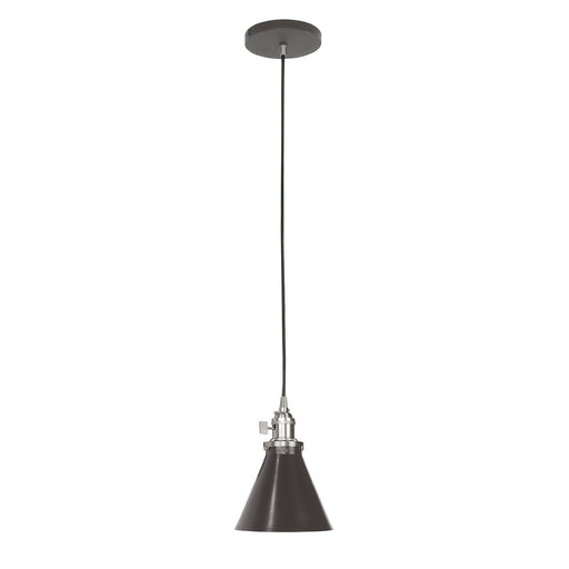 Uno Pendant in Architectural Bronze with Brushed Nickel | Montclair Light Works