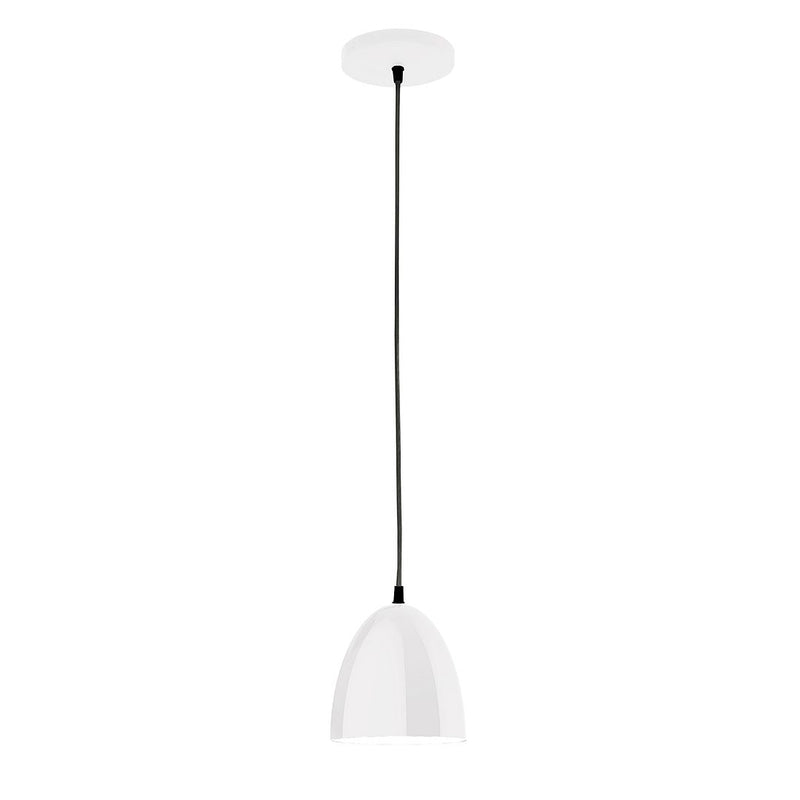 Jill 6" LED Pendant in White