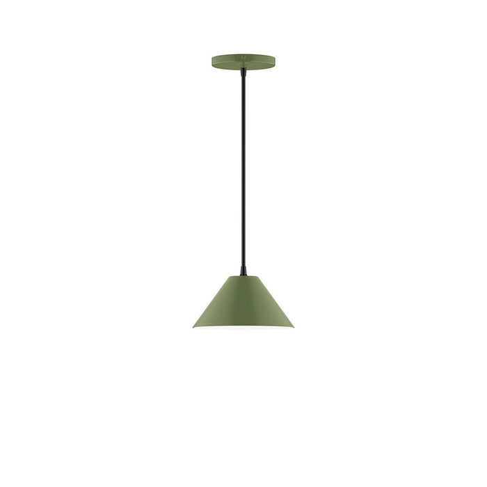 Axis Pinnacle 8" Pendant Light in Fern Green