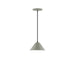 Pinnacle 8" LED Pendant in Moss Green | Montclair Light Works