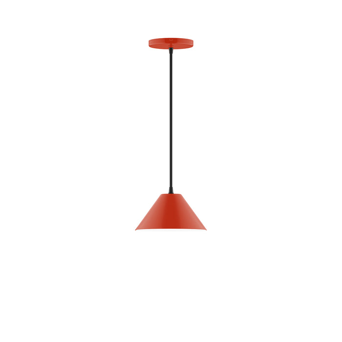 Pinnacle 8" LED Pendant in Vermillion | Montclair Light Works