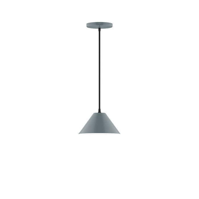 Axis Pinnacle 8" LED Pendant Light in Slate Gray