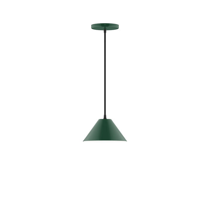 Axis Pinnacle 8" Pendant Light in Forest Green