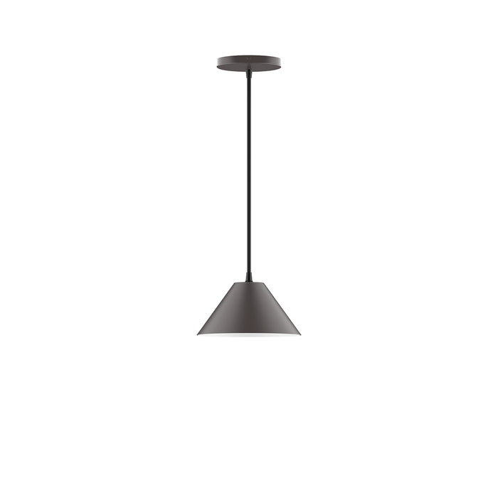 Pinnacle 8" LED Pendant in Bronze Matte | Montclair Light Works