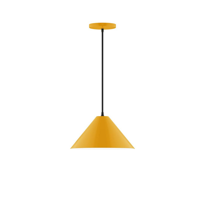 Axis Pinnacle 12" Pendant Light in Bright Yellow