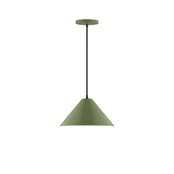 Axis Pinnacle 12" LED Pendant Light in Fern Green