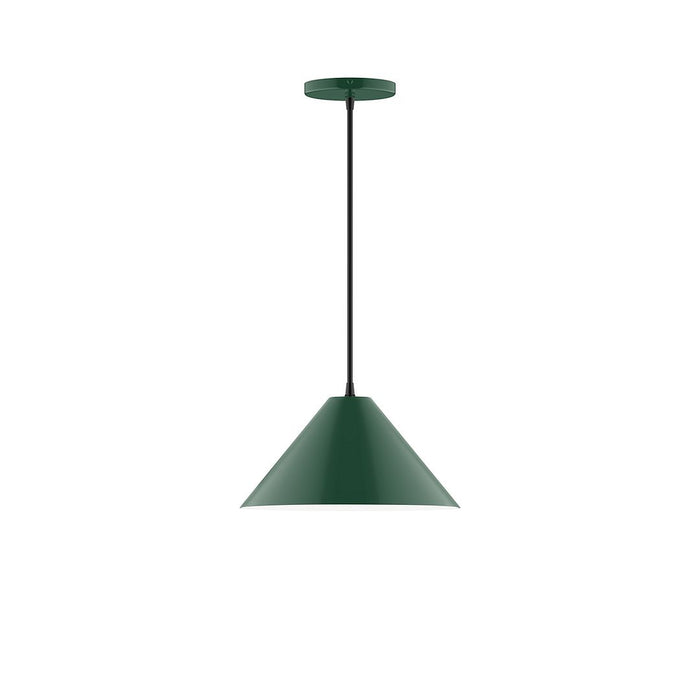 Axis Pinnacle 12" Pendant Light in Forest Green