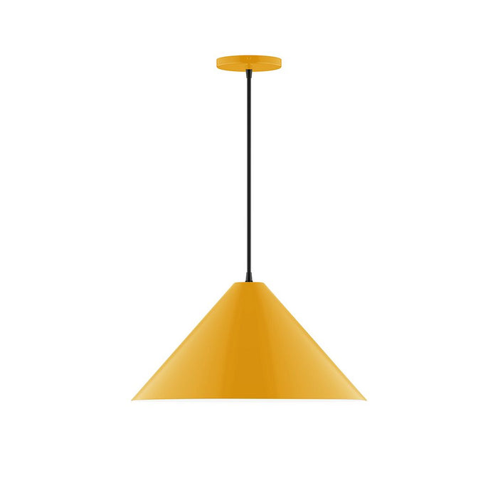 Axis Pinnacle 18" LED Pendant Light in Bright Yellow