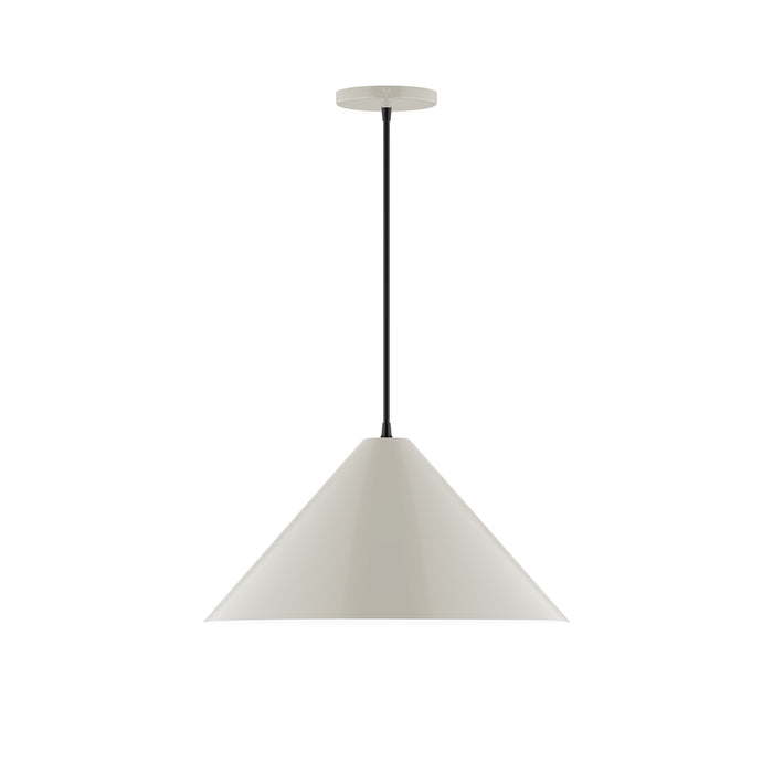 Pinnacle 18" Pendant in Silk Gray | Montclair Light Works