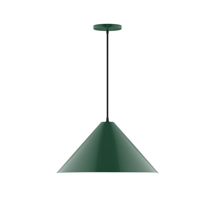 Axis Pinnacle 18" LED Pendant Light in Forest Green