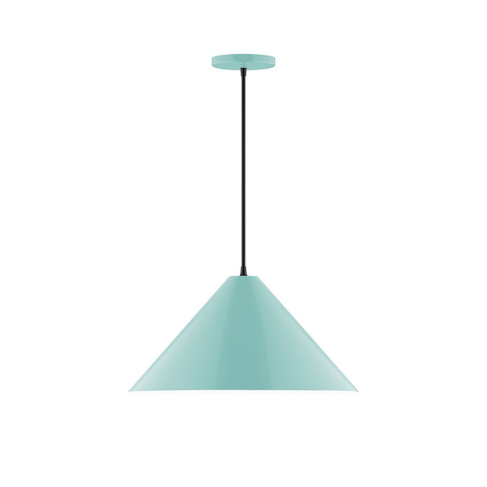 Axis Pinnacle 18" LED Pendant Light in Sea Green