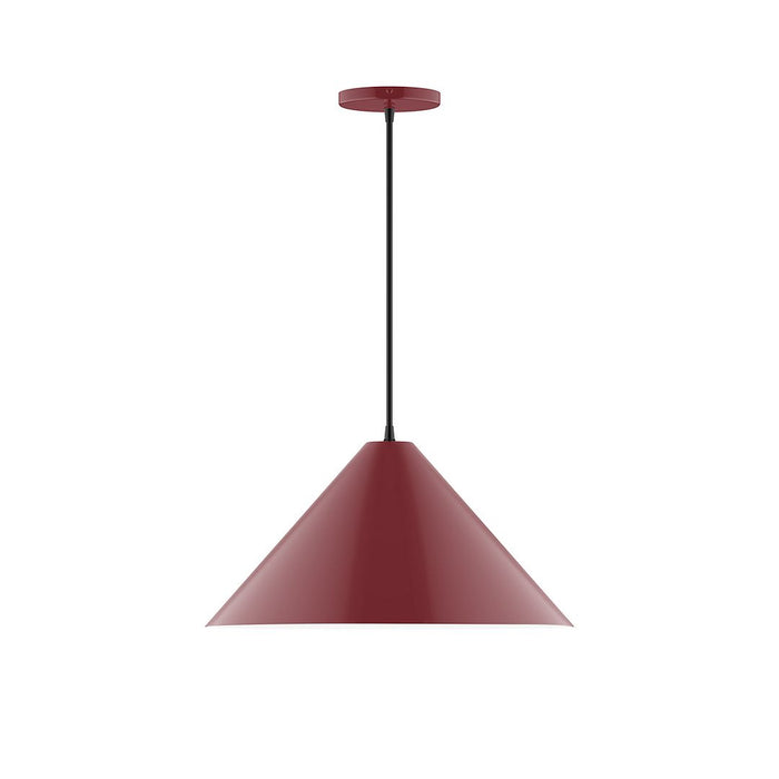 Axis Pinnacle 18" LED Pendant Light in Barn Red