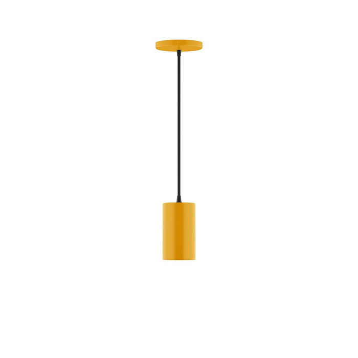 Axis Beam 6" LED Pendant Light in Bright Yellow