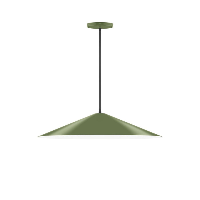 Axis Vessel 24" LED Pendant Light in Fern Green