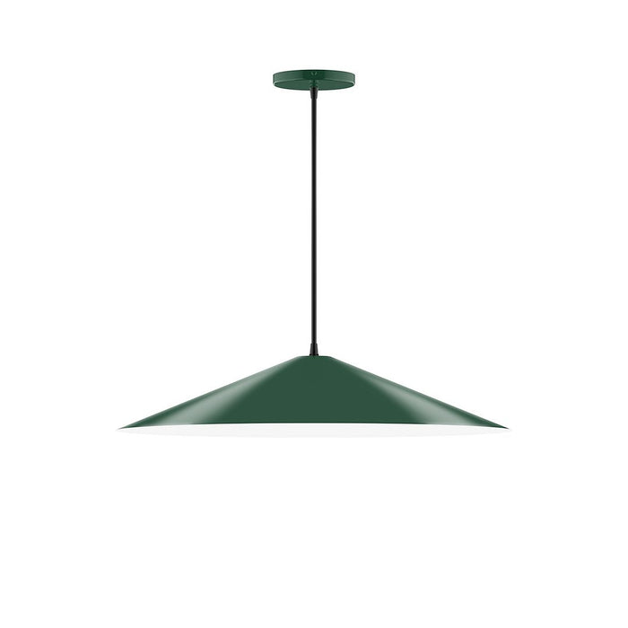 Axis Vessel 24" LED Pendant Light in Forest Green