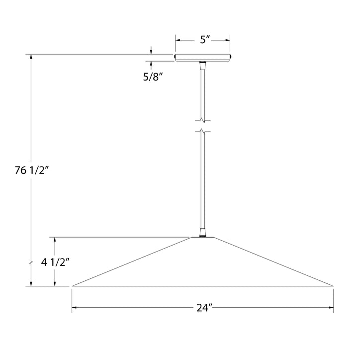 Vessel 24" Pendant in Vermillion | Montclair Light Works