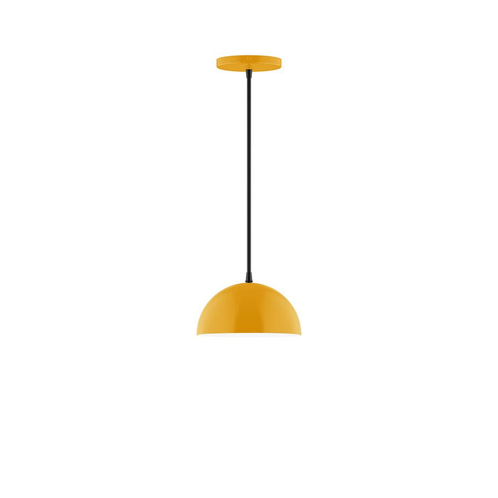 Axis Arcade 8" LED Pendant Light in Bright Yellow